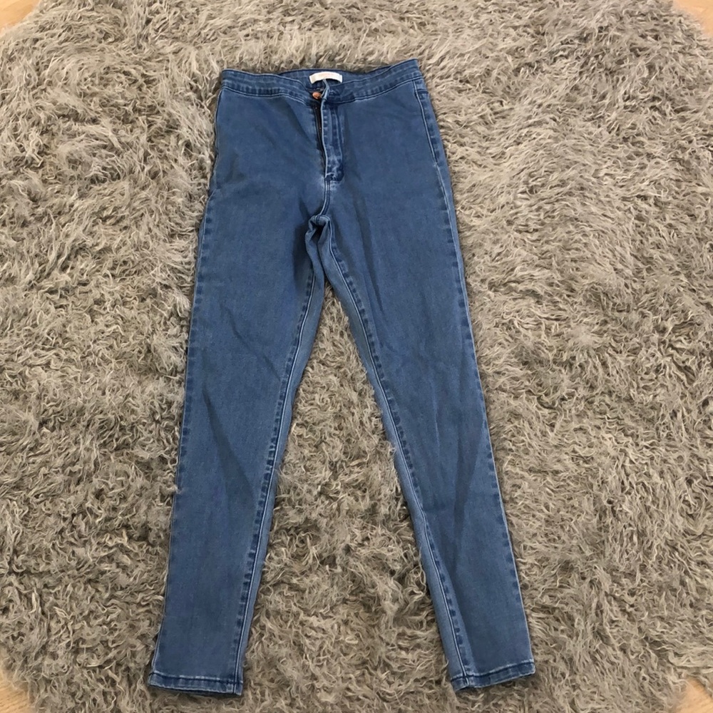 Forever 21 blue high waisted jeans